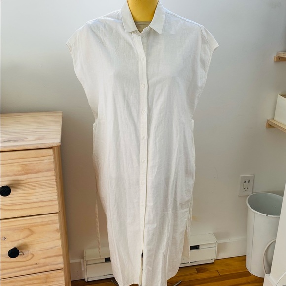 Frank & Oak - The Midi Linen Commuter Dress - NWT - Picture 9 of 16